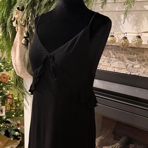 Lulu's Black Midi Dress